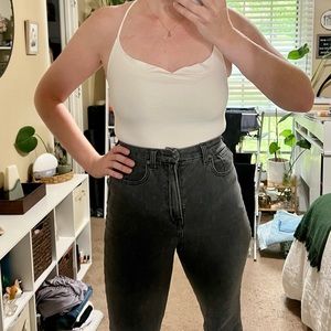 Abercrombie white cowl neck bodysuit